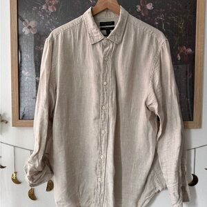 Men’s Linen Button Down